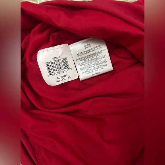 BCBG MAXAZRIA Venus Red Cocktail Mini Ruched Dress Size XS - Picture 7 of 7